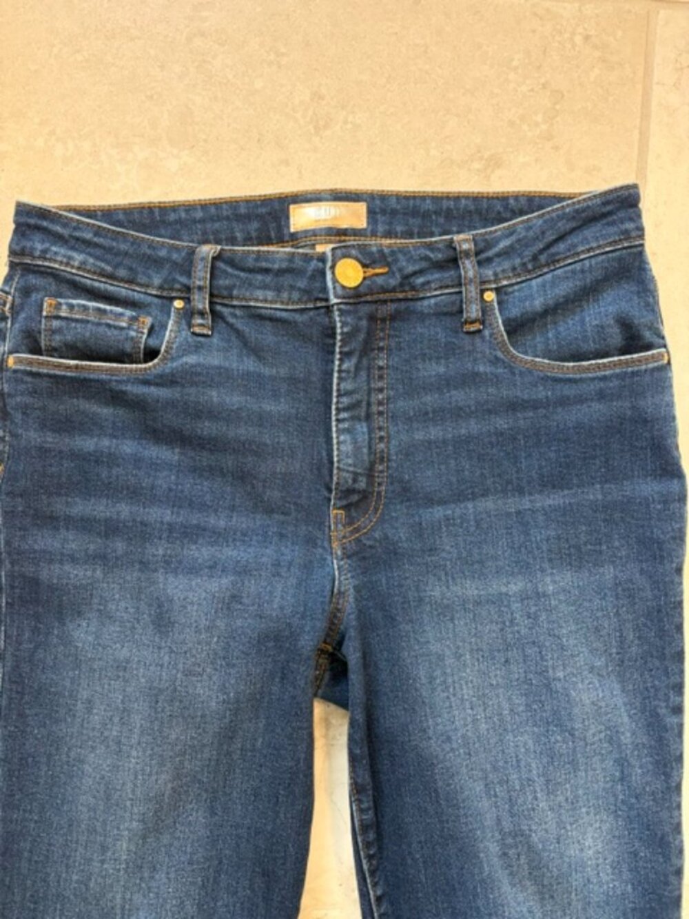 KUT from the Kloth Reese Fab Ab Ankle Straight Leg High Rise Blue Sz 10 Classic - Picture 3 of 8